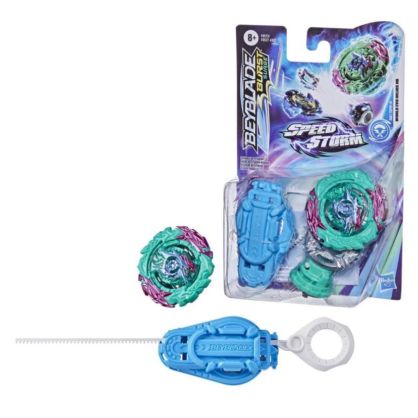 Beyblade Burst Surge Speedstorm World Evo Helios H6 Spinning Top Starter Pack -- Battling Game Top Toy with Launcher product image 1