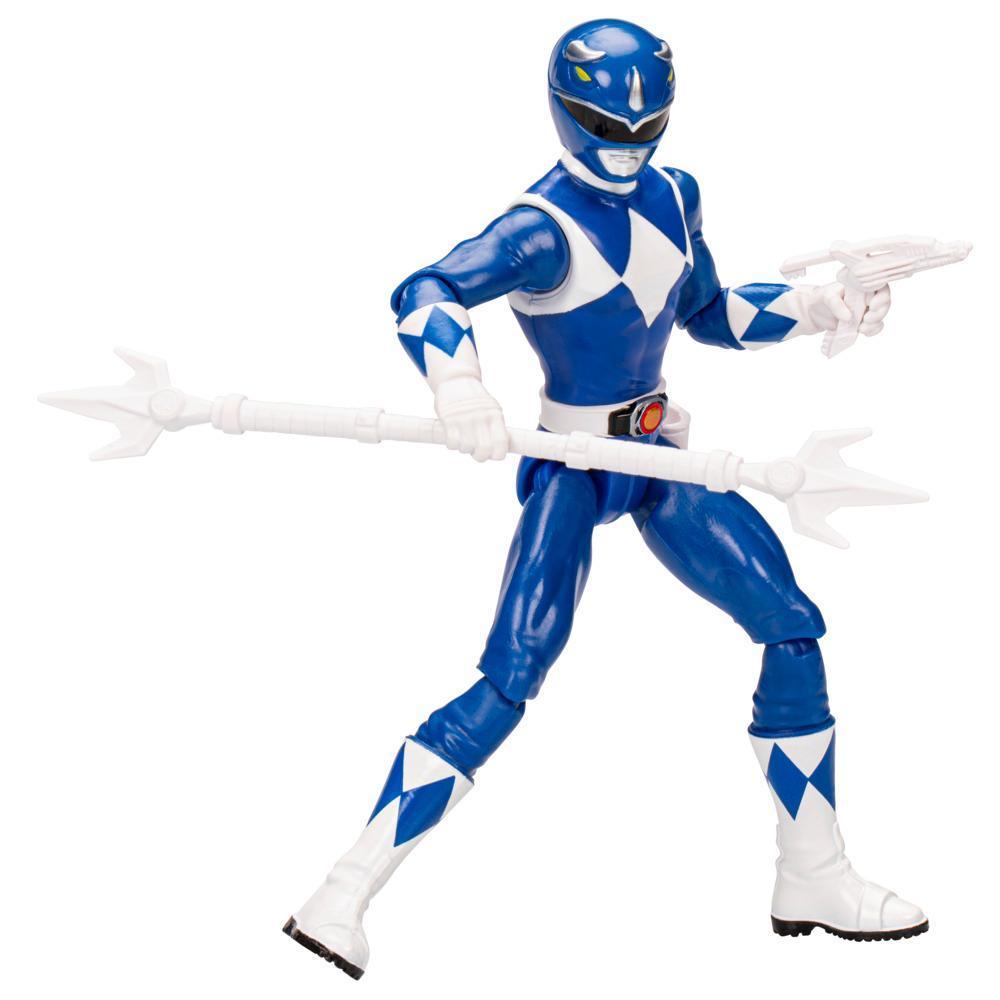 Power Rangers Mighty Morphin Blue Ranger Action Figure Superhero Toy product thumbnail 1