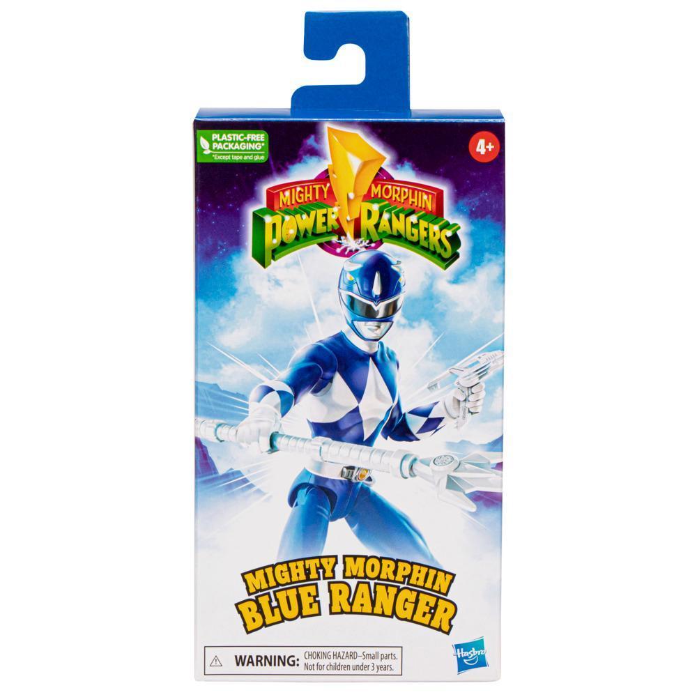 Power Rangers Mighty Morphin Blue Ranger Action Figure Superhero Toy product thumbnail 1