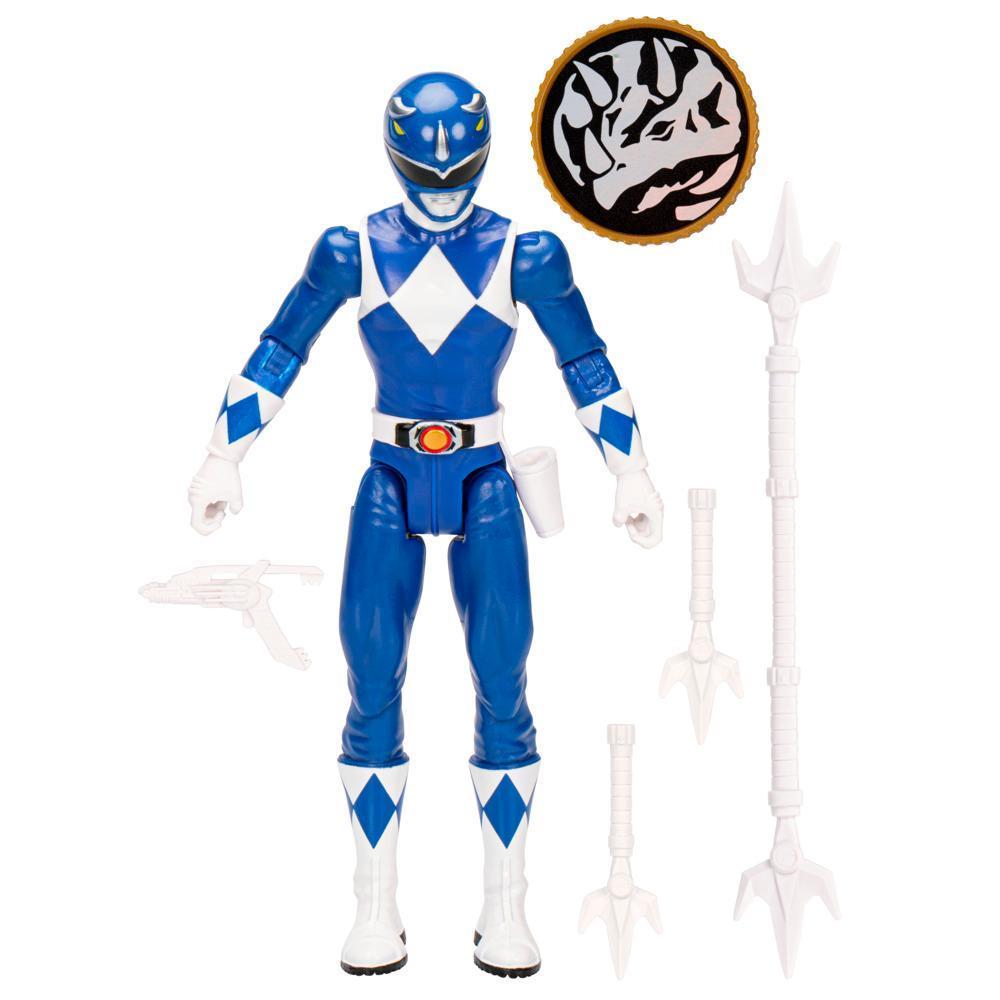 Power Rangers Mighty Morphin Blue Ranger Action Figure Superhero Toy product thumbnail 1