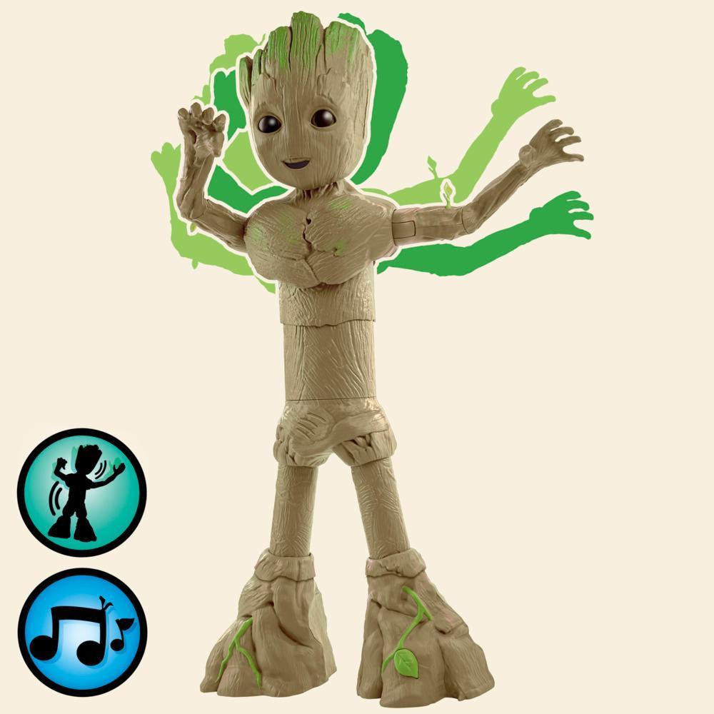 Marvel Studios I Am Groot Groove 'N Grow Groot, 13.5 Inch Interactive Action Figure, Marvel Toys product thumbnail 1