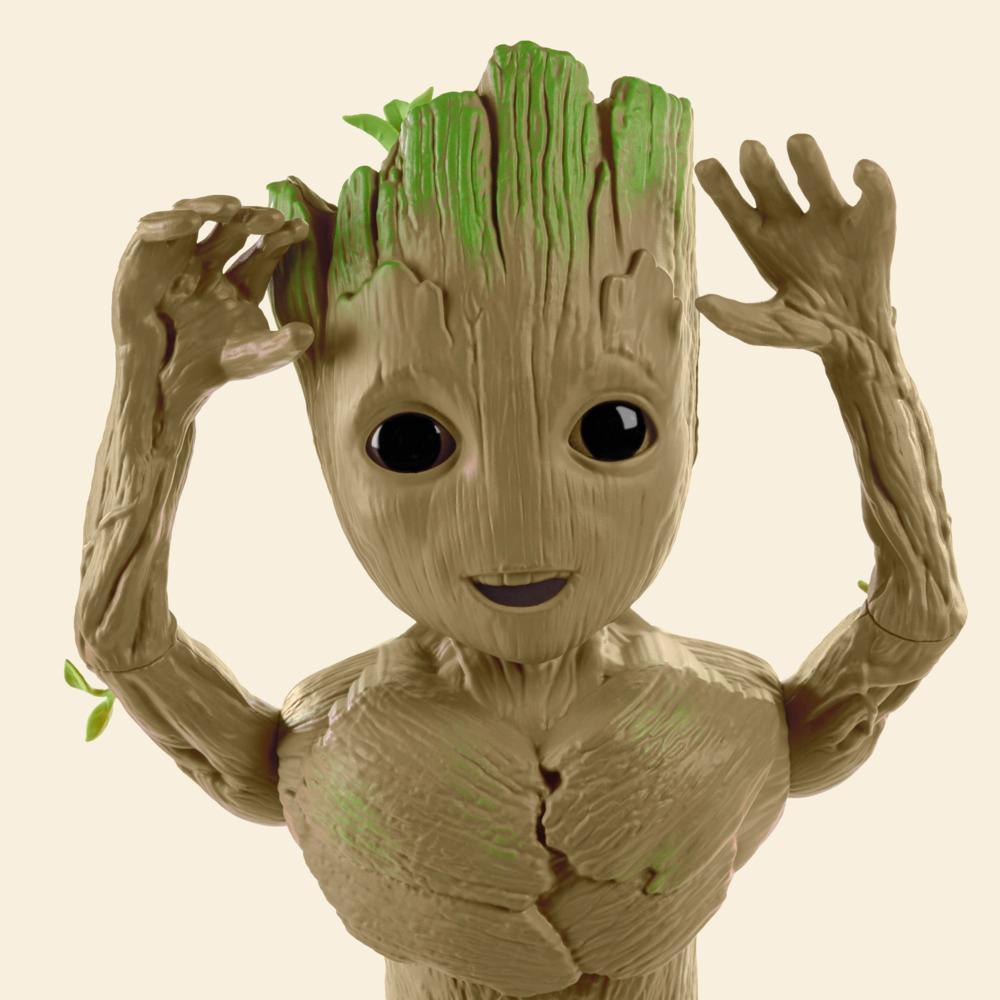 Marvel Studios I Am Groot Groove 'N Grow Groot, 13.5 Inch Interactive Action Figure, Marvel Toys product thumbnail 1