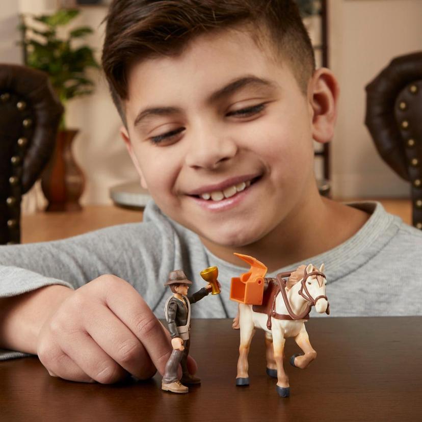 Indiana Jones Worlds of Adventure Indiana Jones with Horse Figure Set (2.5”) product image 1