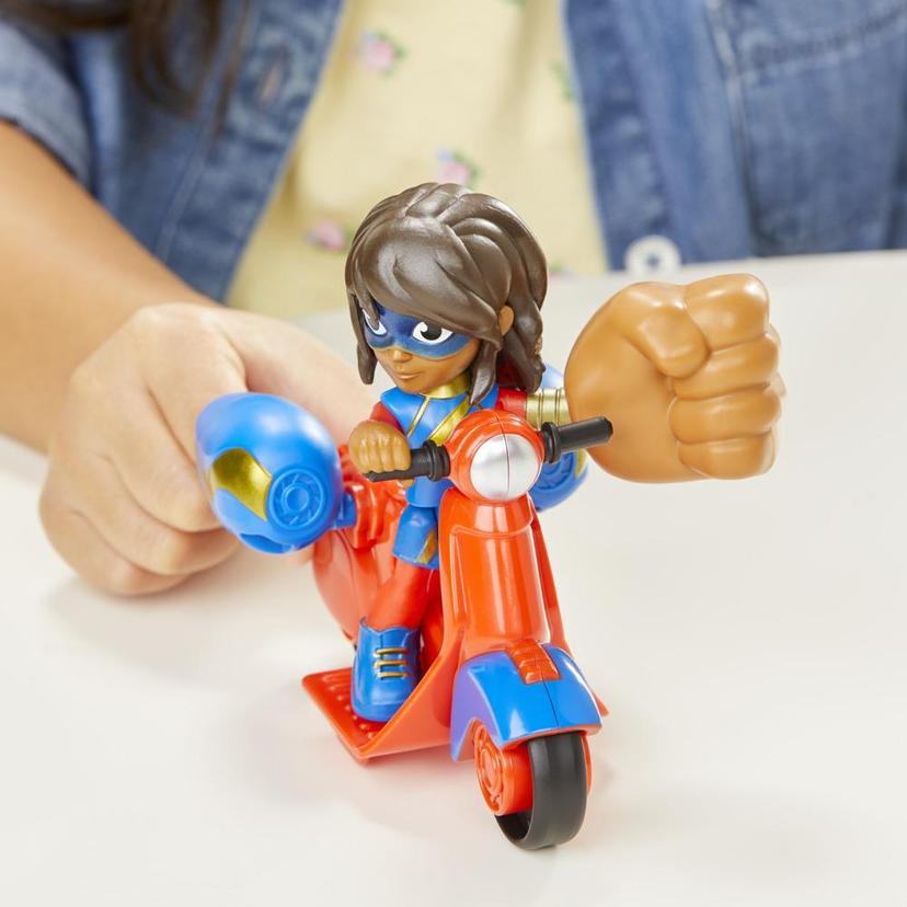 Marvel Spidey and His Amazing Friends Ms. Marvel Action Figure and Embiggen Bike Vehicle, Preschool Toy, Ages 3 And Up product image 1