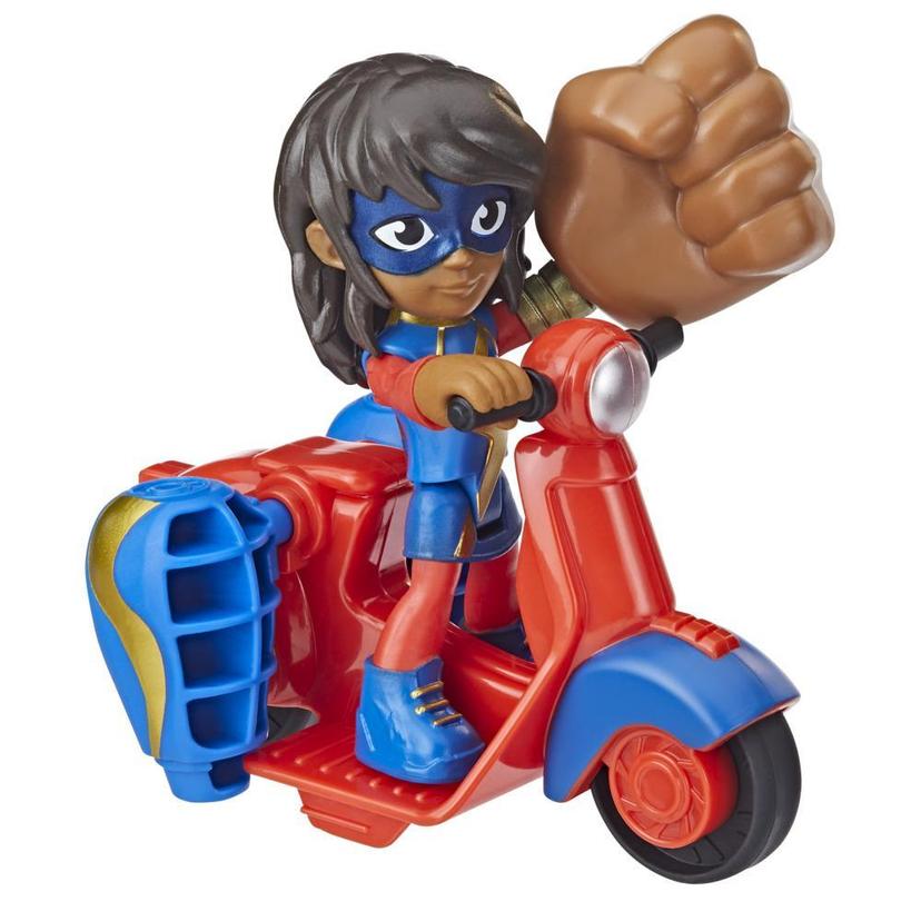 Marvel Spidey and His Amazing Friends Ms. Marvel Action Figure and Embiggen Bike Vehicle, Preschool Toy, Ages 3 And Up product image 1