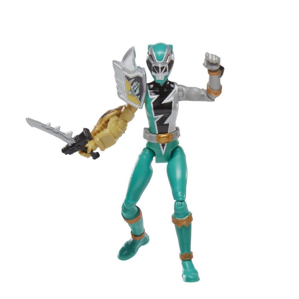 Power Rangers Dino Fury Green Ranger with Sprint Sleeve 6-Inch Action Figure Toy, Dino Fury Key, Chromafury Saber product thumbnail 1