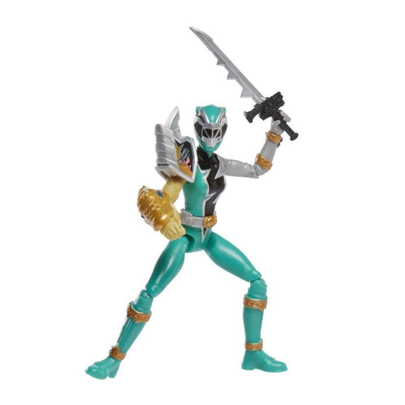 Power Rangers Dino Fury Green Ranger with Sprint Sleeve 6-Inch Action Figure Toy, Dino Fury Key, Chromafury Saber product image 1