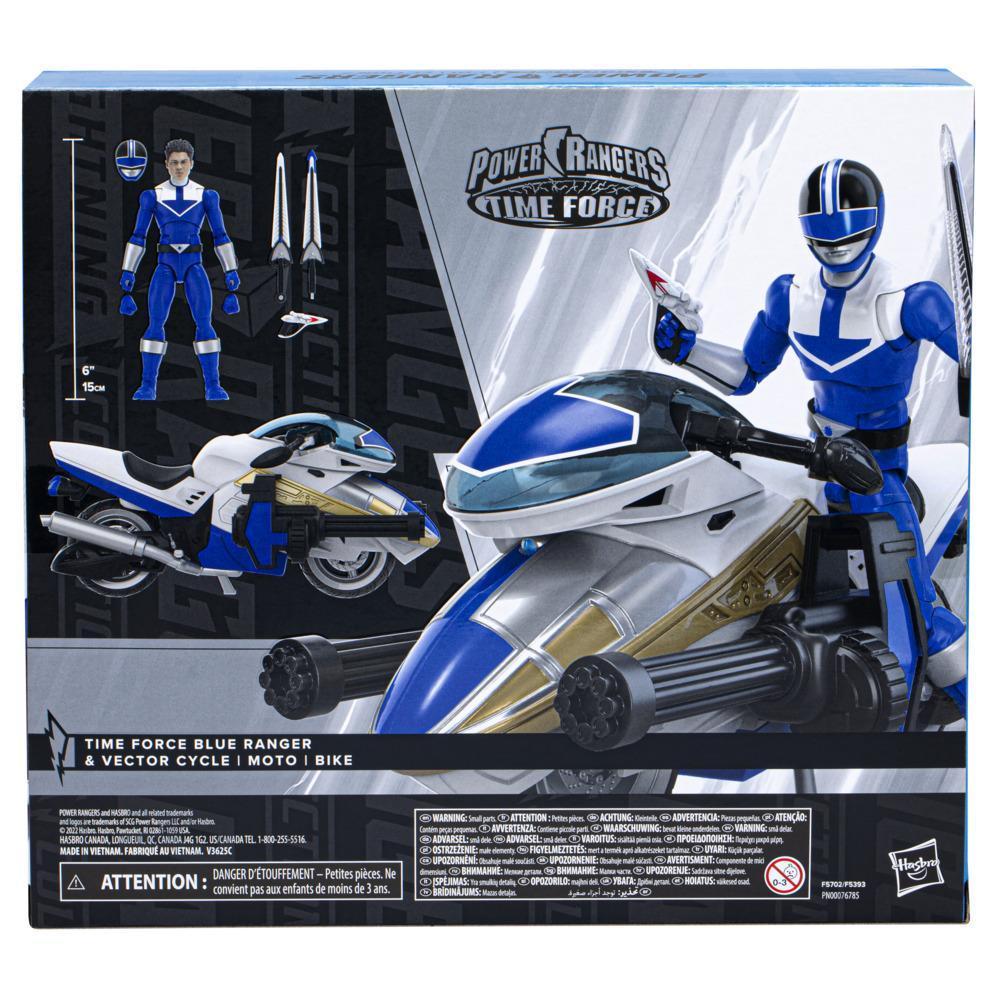 Power Rangers Lightning Collection Time Force Blue Ranger and Vector Cycle Action Figures product image 1