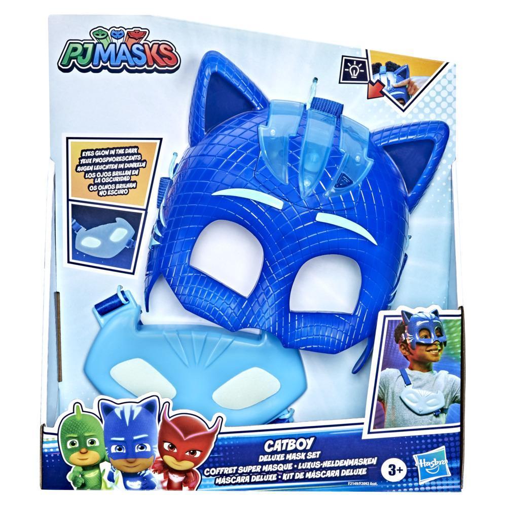 PJ Masks Catboy Deluxe Mask Set, Preschool Dress-Up Toy, Light-up Mask and Catboy Amulet Accessory for Kids Ages 3 and Up product thumbnail 1