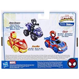 Marvel Spidey and His Amazing Friends Iron Man Action Figure and Iron Racer Vehicle, Iron Man Toy for Kids Ages 3 and Up product thumbnail 1