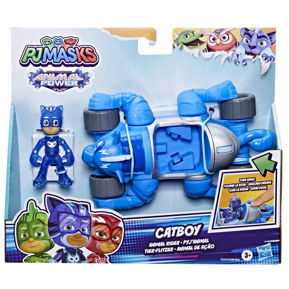 PJ Masks Animal Power Catboy Animal Rider Deluxe Vehicle Preschool Toy, Includes Catboy Action Figure, Ages 3 and Up product thumbnail 1