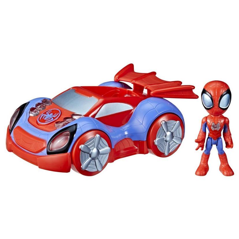 Marvel Spidey and His Amazing Friends Glow Tech Web-Crawler Vehicle,  Preschool Toy with Lights and Sounds, Ages 3 and Up - Marvel