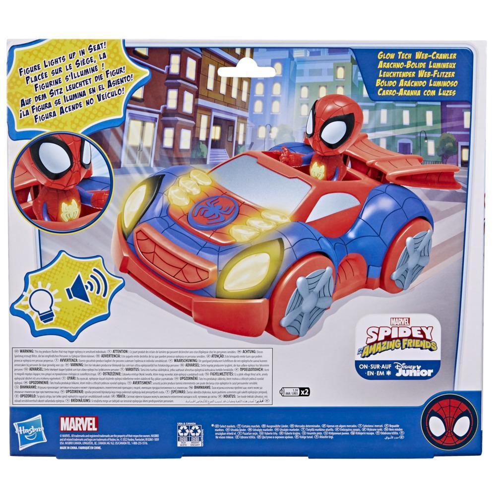 Marvel Spidey and His Amazing Friends Glow Tech Web-Crawler Vehicle, Preschool Toy with Lights and Sounds, Ages 3 and Up product thumbnail 1