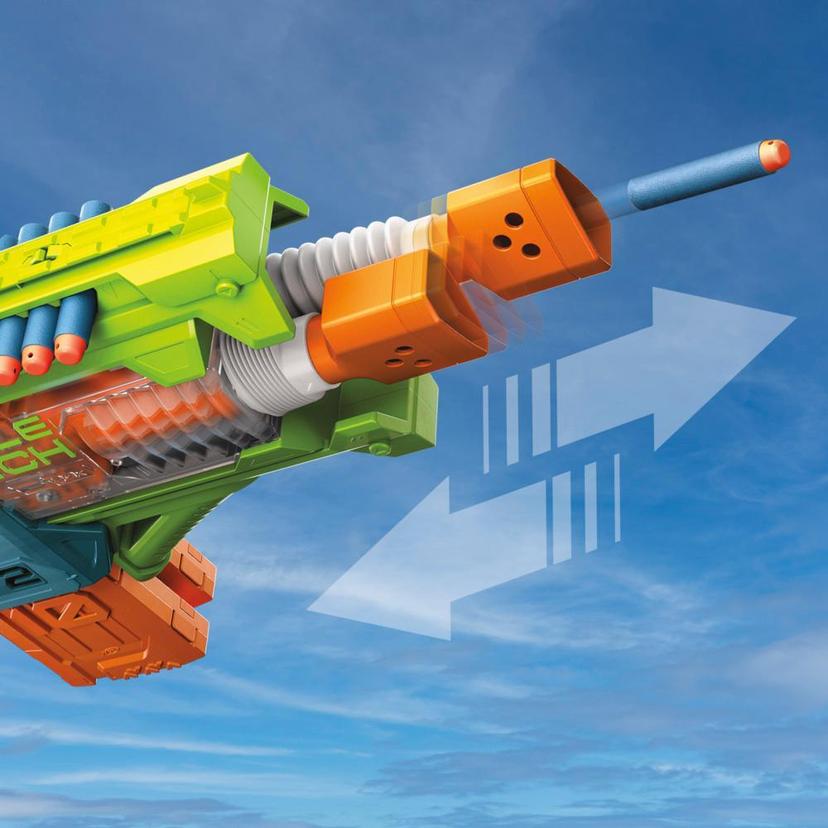 Nerf Elite 2.0 Double Punch Dart Blaster, 50 Nerf Elite Darts, 2x 10-Dart Clips, Motorized Nerf Blaster, Ages 8+ product image 1