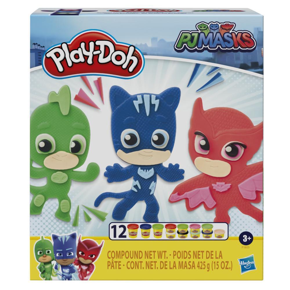 Play-Doh PJ Masks Hero Set Arts and Crafts Activity Toy for Kids 3 Years and Up with 12 Cans product thumbnail 1
