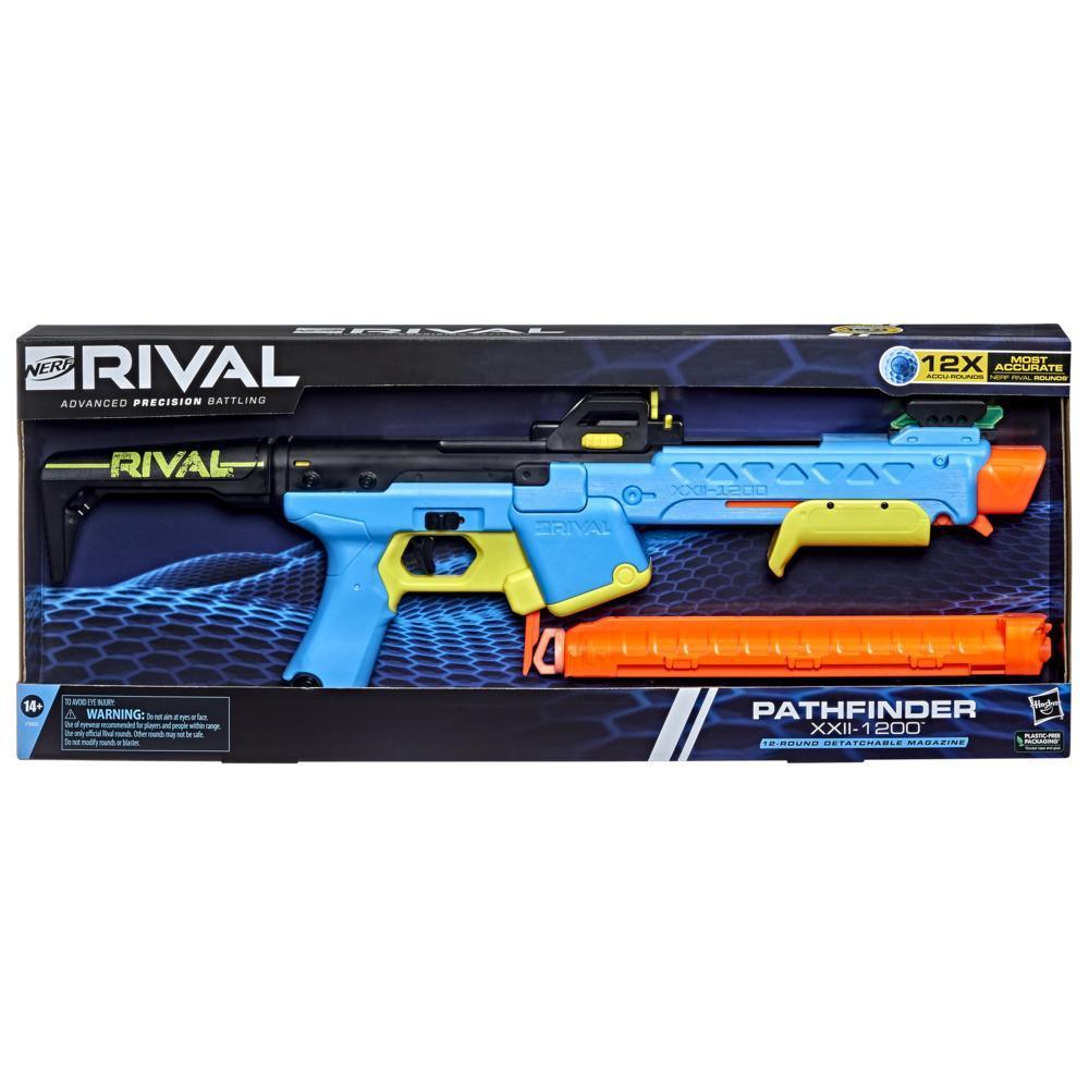 Nerf Rival Pathfinder XXII-1200 Blaster, Most Accurate Nerf Rival System, Adjustable Sight, 12 Nerf Rival Accu-Rounds product thumbnail 1