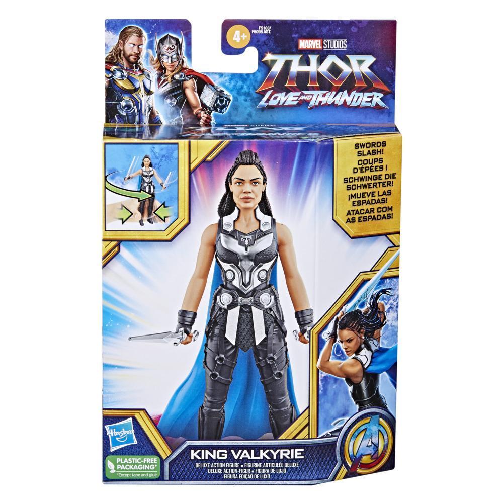 Marvel Studios' Thor: Love and Thunder King Valkyrie Toy, 6-Inch-Scale Deluxe Figure with Action Feature, Ages 4 and Up product thumbnail 1