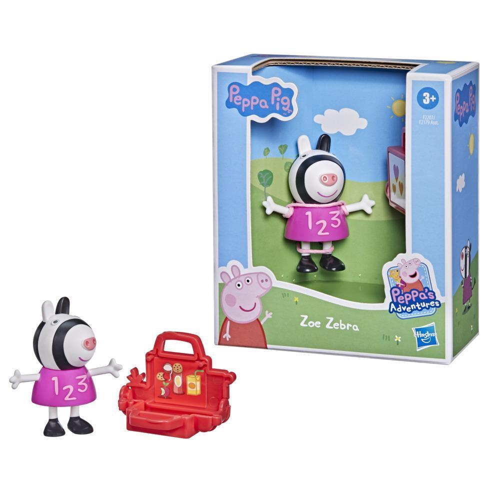 Peppa Pig Peppa’s Adventures Peppa’s Fun Friends Preschool Toy, Zoe Zebra Figure, Ages 3 and Up product thumbnail 1