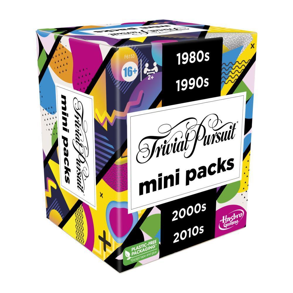 Condimento Reportero Alacena Trivial Pursuit Game Mini Packs Multipack, Fun Trivia Questions for Adults  and Teens Ages 16+, 4 Packs Featuring 4 Decades - Hasbro Games
