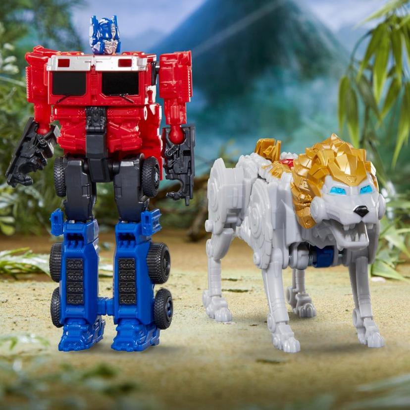 Transformers: Rise of the Beasts Movie, Beast Alliance, Beast Combiners 2-Pack Optimus Prime Toys, 6 and Up, 5-inch product image 1