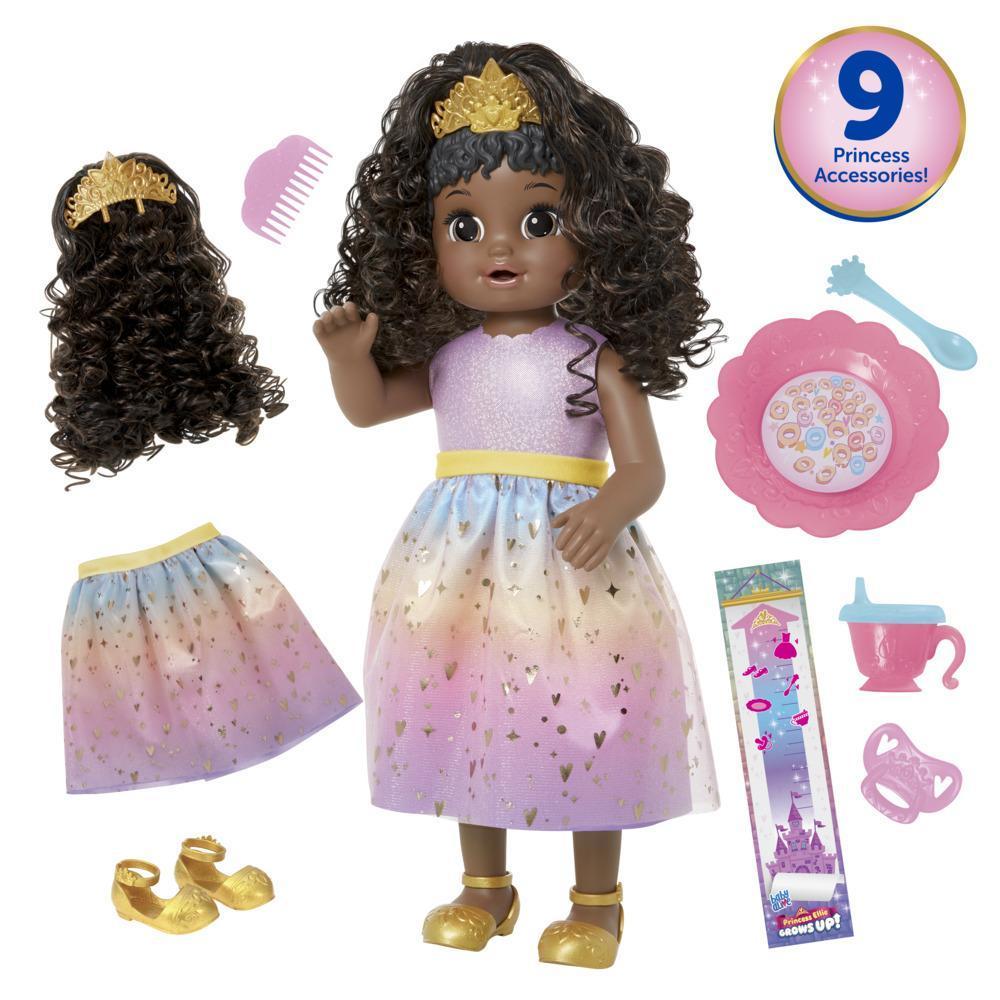 Baby Alive Princess Ellie Grows Up! Doll, 18-Inch Growing Talking Baby Doll Toy for Kids Ages 3 and Up, Black Hair product thumbnail 1