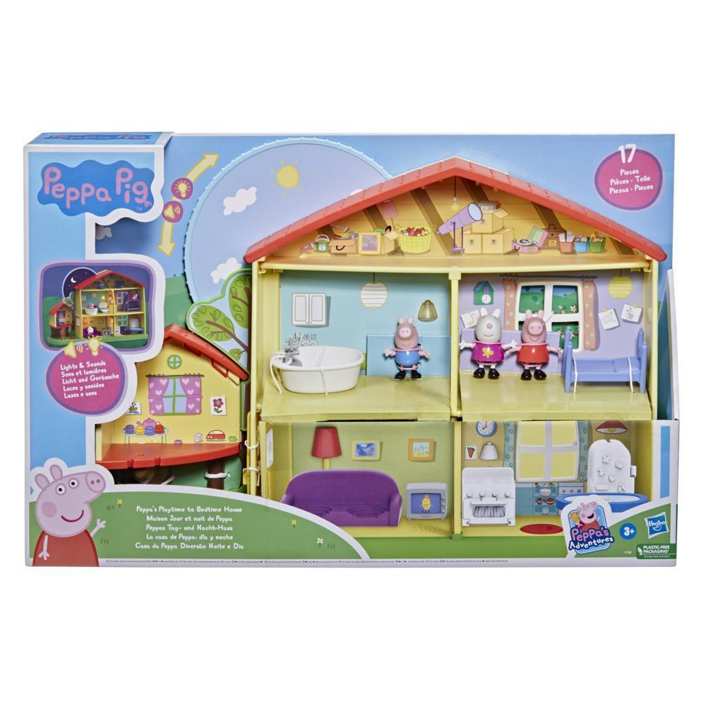 Peppa Pig Peppa’s Adventures Peppa's Playtime to Bedtime House Preschool Toy, Speech, Light, and Sounds, Ages 3 and Up product thumbnail 1