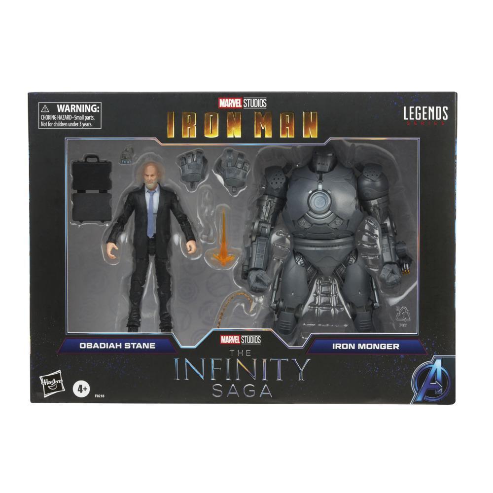 Hasbro Marvel Legends Series 6-inch Scale Action Figure Toy 2-Pack Obadiah Stane and Iron Monger, Includes Premium Design and 8 Accessories product thumbnail 1