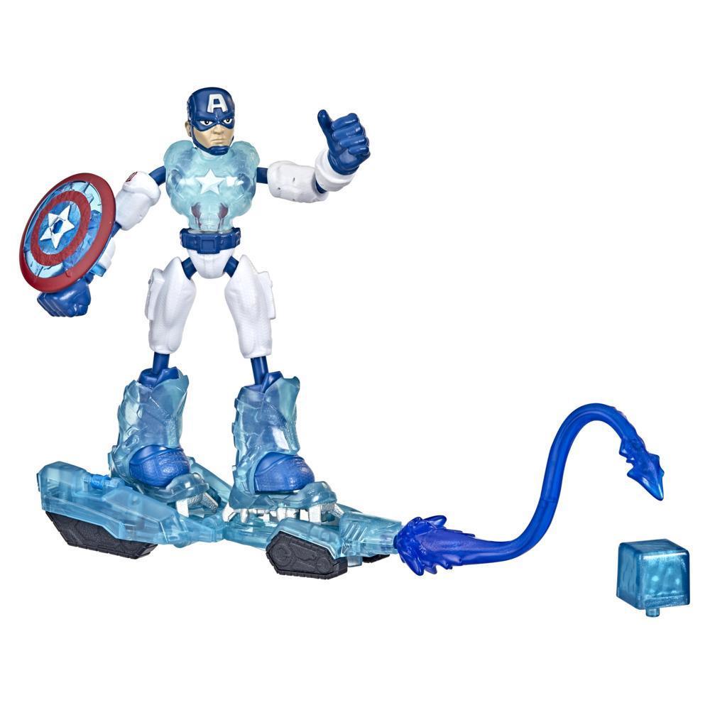 Marvel Avengers Bend and Flex Missions Captain America Ice Mission Figure, 6-Inch-Scale Bendable Toy for Ages 4 and Up product thumbnail 1