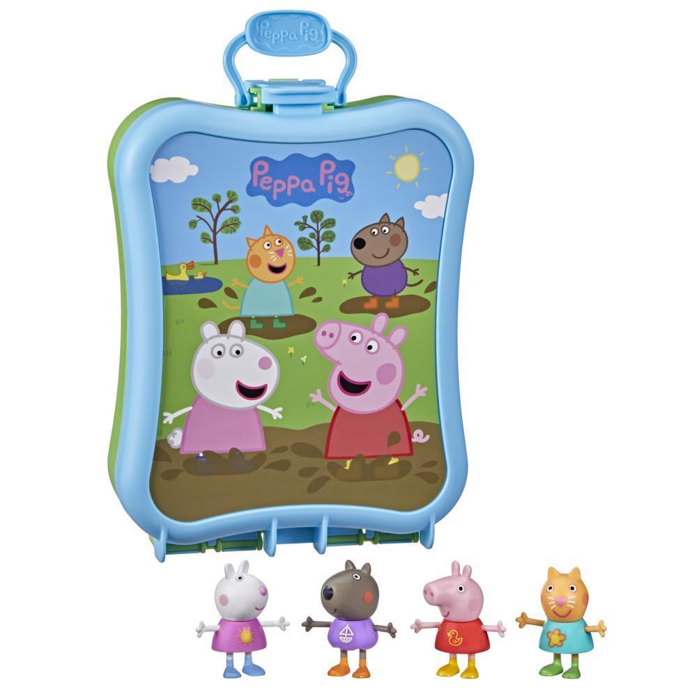 Peppa Pig Peppa's Adventures Peppa's Carry-Along Friends Case Toy, Includes 4 Figures and Carrying Case, Ages 3 and up product thumbnail 1