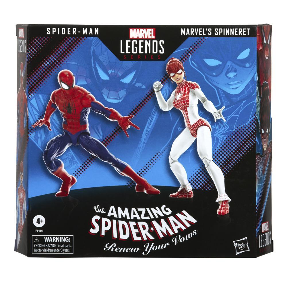 Marvel Legends Series Spider-Man 6-inch Spider-Man and Marvel’s Spinneret Action Figure 2-Pack, Includes 10 Accessories product thumbnail 1