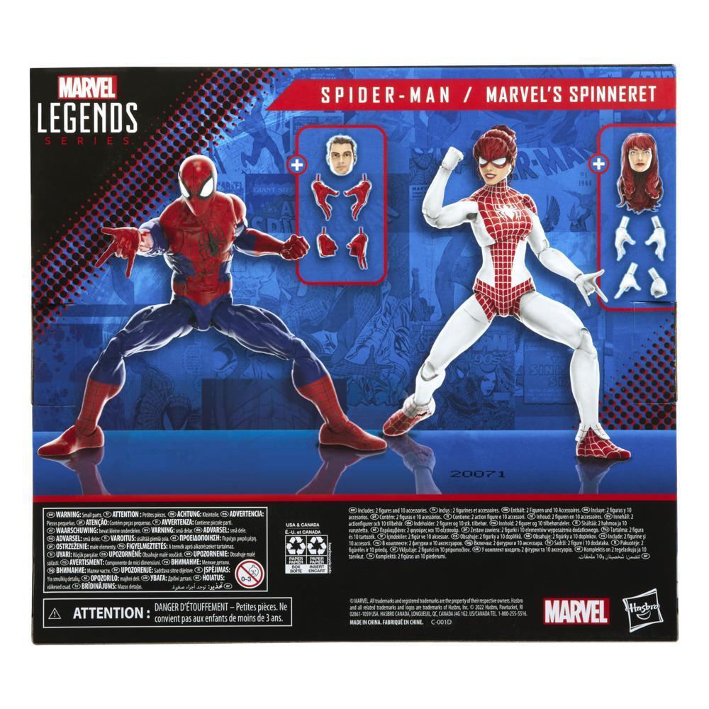 Marvel Legends Series Spider-Man 6-inch Spider-Man and Marvel’s Spinneret Action Figure 2-Pack, Includes 10 Accessories product thumbnail 1