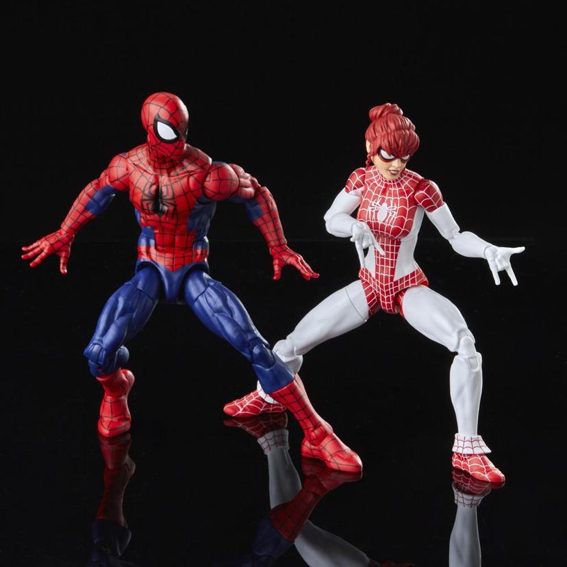 Marvel Legends Series Spider-Man 6-inch Spider-Man and Marvel’s Spinneret Action Figure 2-Pack, Includes 10 Accessories product image 1