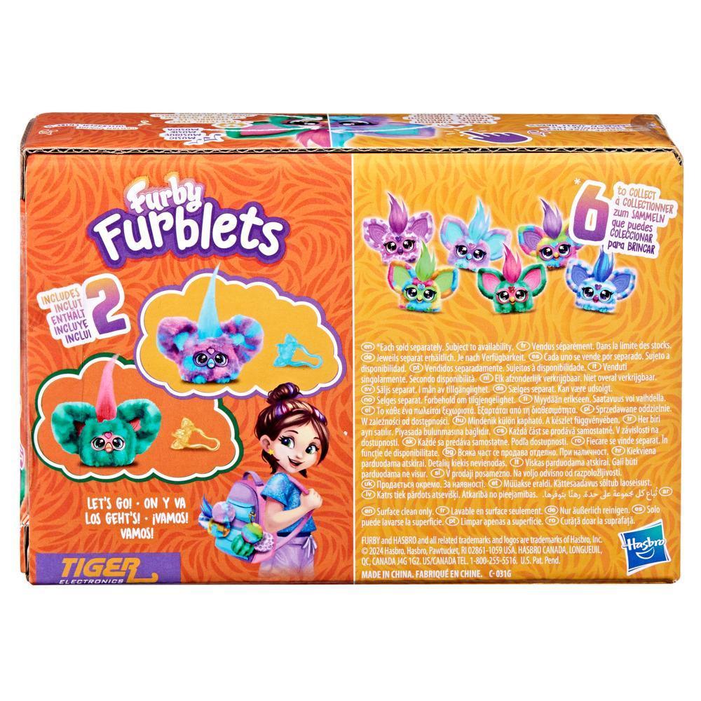 Furby Furblets Mello-Nee Pink and Green Plush