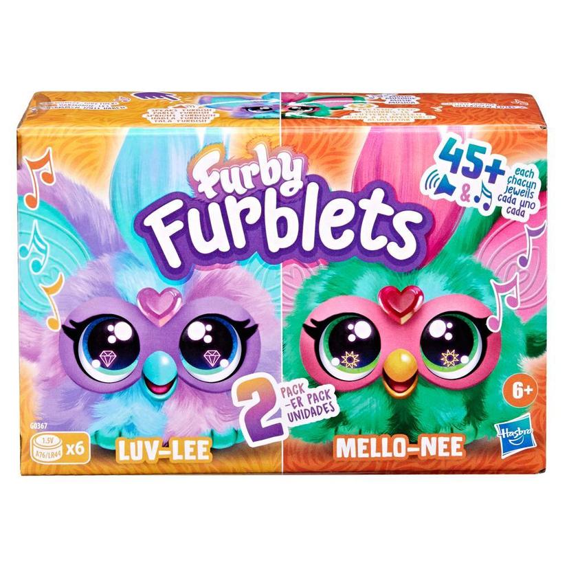 Furby Furblets Luv-Lee & Mello-Nee 2-Pack Mini Electronic Plush Toy for Girls & Boys 6+ product image 1