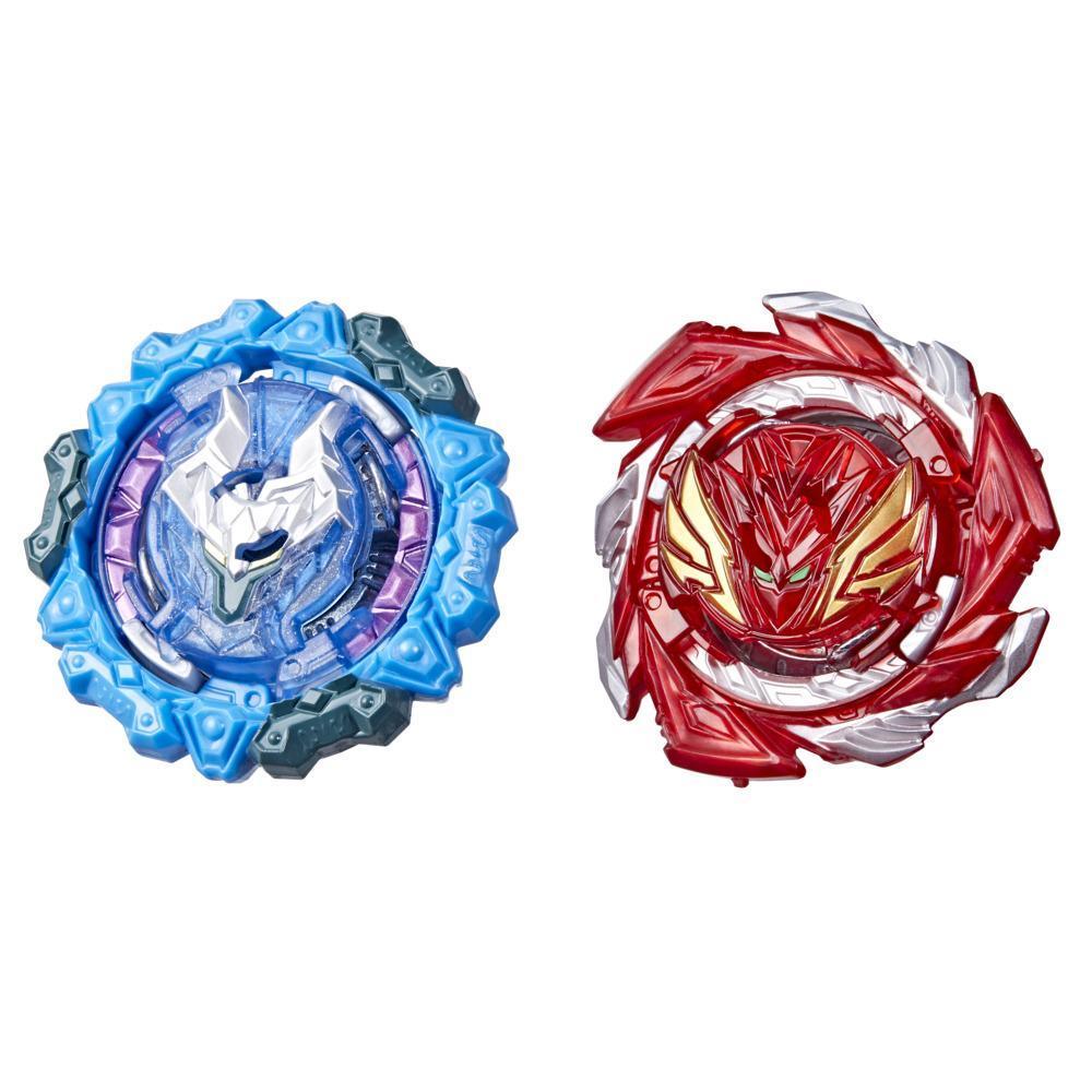 Beyblade Burst QuadDrive Salvage Valtryek Rashad V7 and Gilded Nemesis N7 Spinning Top Dual Pack -- Battling Game Top Toy product thumbnail 1