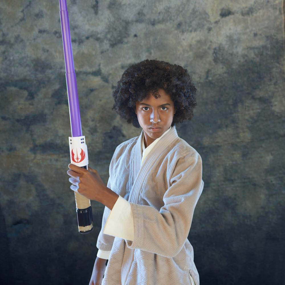 Star Wars Lightsaber Forge Mace Windu Extendable Purple Lightsaber Customizable Roleplay Toy, Ages 4 and Up product thumbnail 1