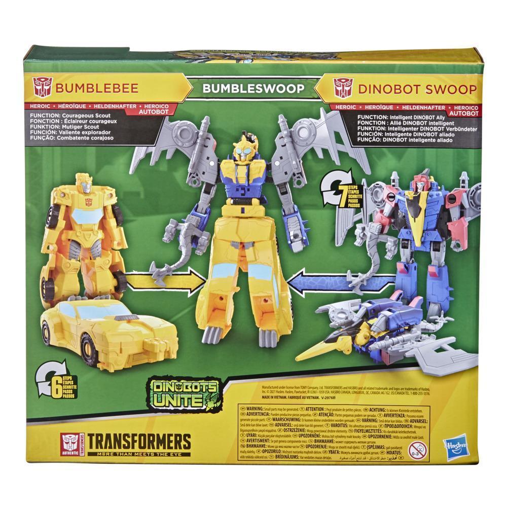 Transformers Bumblebee Cyberverse Adventures Dinobots Unite Dino Combiners Bumbleswoop Figures, Ages 6 and Up, 4.5-inch product thumbnail 1