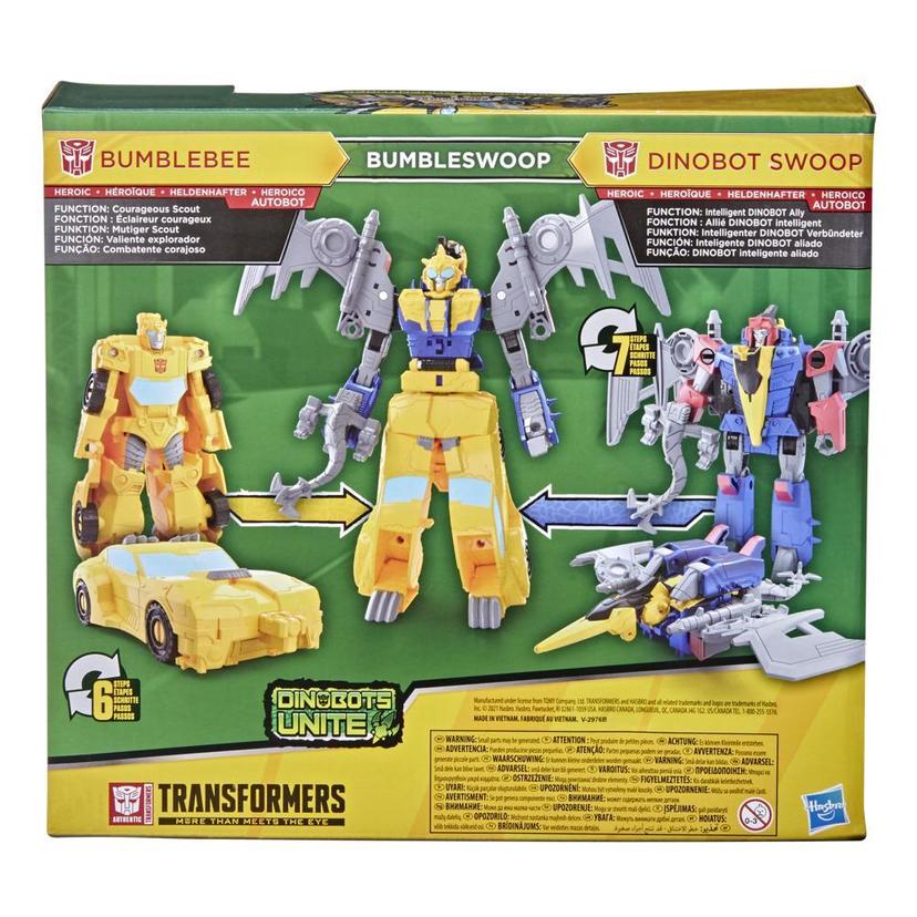Transformers Bumblebee Cyberverse Adventures Dinobots Unite Dino Combiners Bumbleswoop Figures, Ages 6 and Up, 4.5-inch product image 1