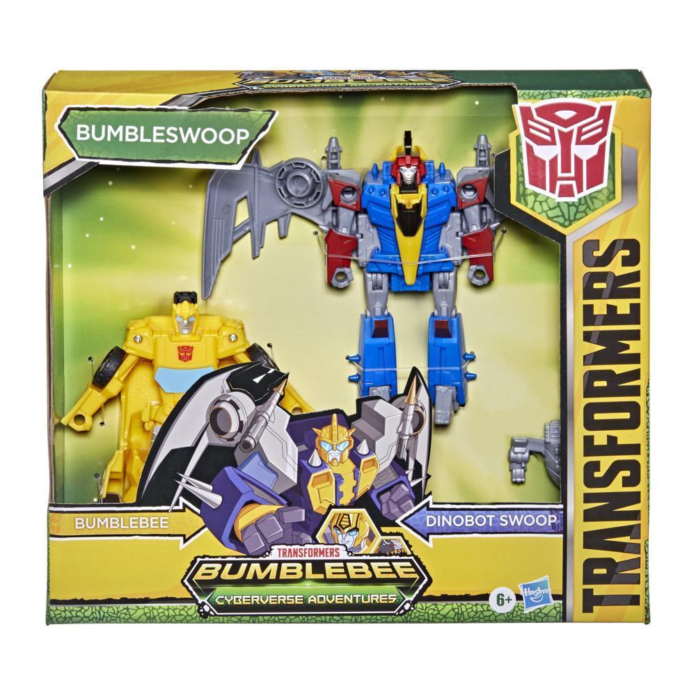 Transformers Bumblebee Cyberverse Adventures Dinobots Unite Dino Combiners Bumbleswoop Figures, Ages 6 and Up, 4.5-inch product thumbnail 1