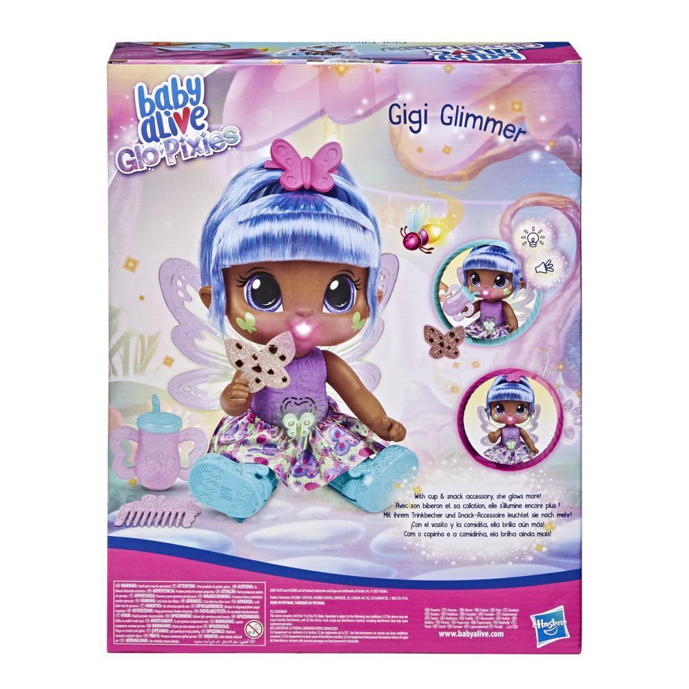 Baby Alive GloPixies Doll, Gigi Glimmer, Glowing Pixie Toy for Kids Ages 3 and Up, Interactive 10.5-inch Doll product thumbnail 1