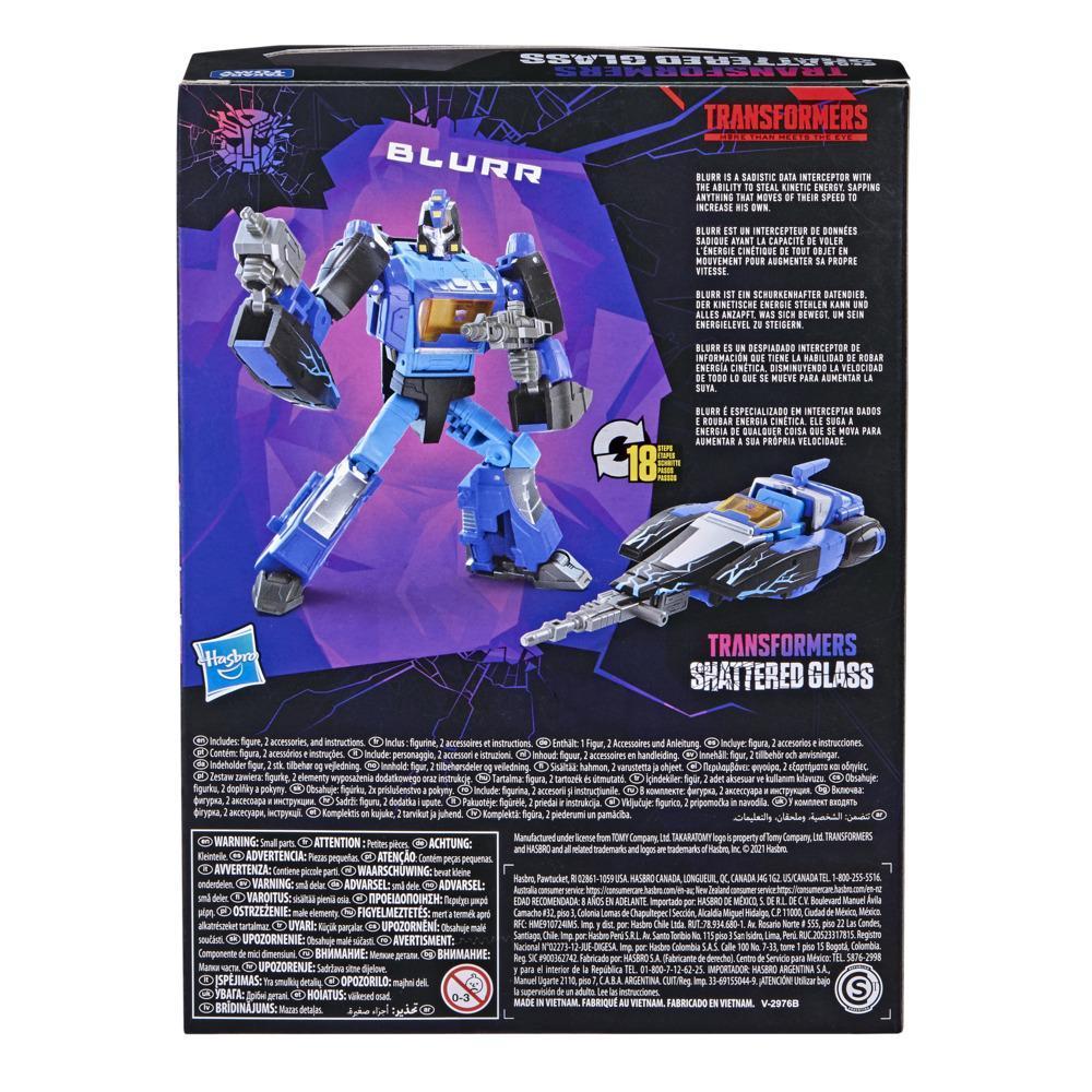 Transformers Generations Shattered Glass Collection Deluxe Class Blurr - Ages 8 and Up, 5.5-inch product thumbnail 1