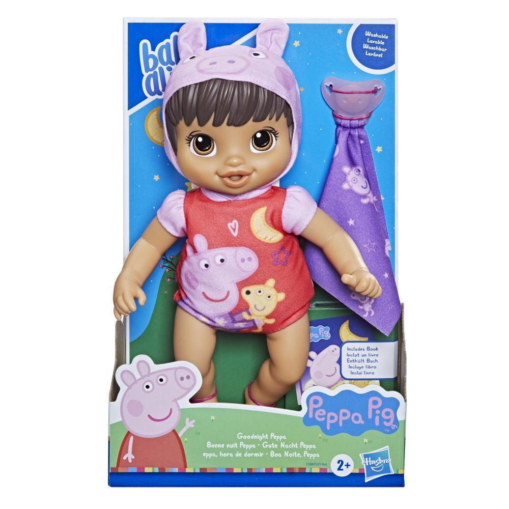 Baby Alive Goodnight Peppa Doll, Peppa Pig Toy, First Baby Doll, Soft Body, Kids Ages 2 Years and Up, Brown Hair product thumbnail 1