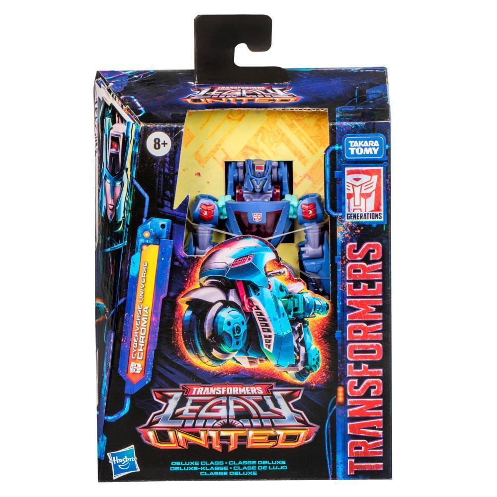 Transformers Legacy United Deluxe Cyberverse Universe Chromia 5.5” Action Figure, 8+ product thumbnail 1