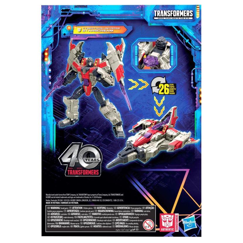 Transformers Legacy United Voyager Cybertron Universe Starscream 7” Action Figure, 8+ product image 1