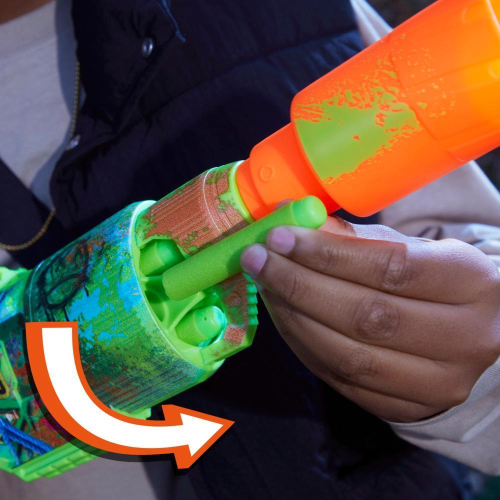 Nerf Zombie Driller Dart Blaster, 16 Nerf Elite Darts, Outdoor Games, Ages 8+ product thumbnail 1