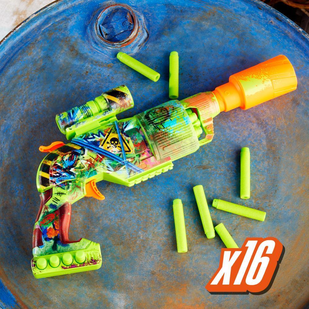 Nerf Zombie Driller Dart Blaster, 16 Nerf Elite Darts, Outdoor Games, Ages 8+ product thumbnail 1