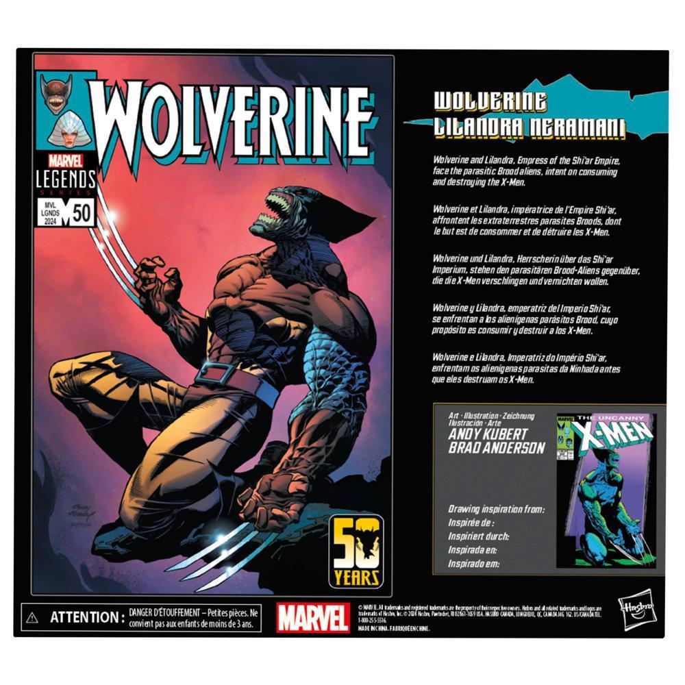 Marvel Legends Series Wolverine & Lilandra Neramani, 6" Comics Collectible Action Figures product thumbnail 1