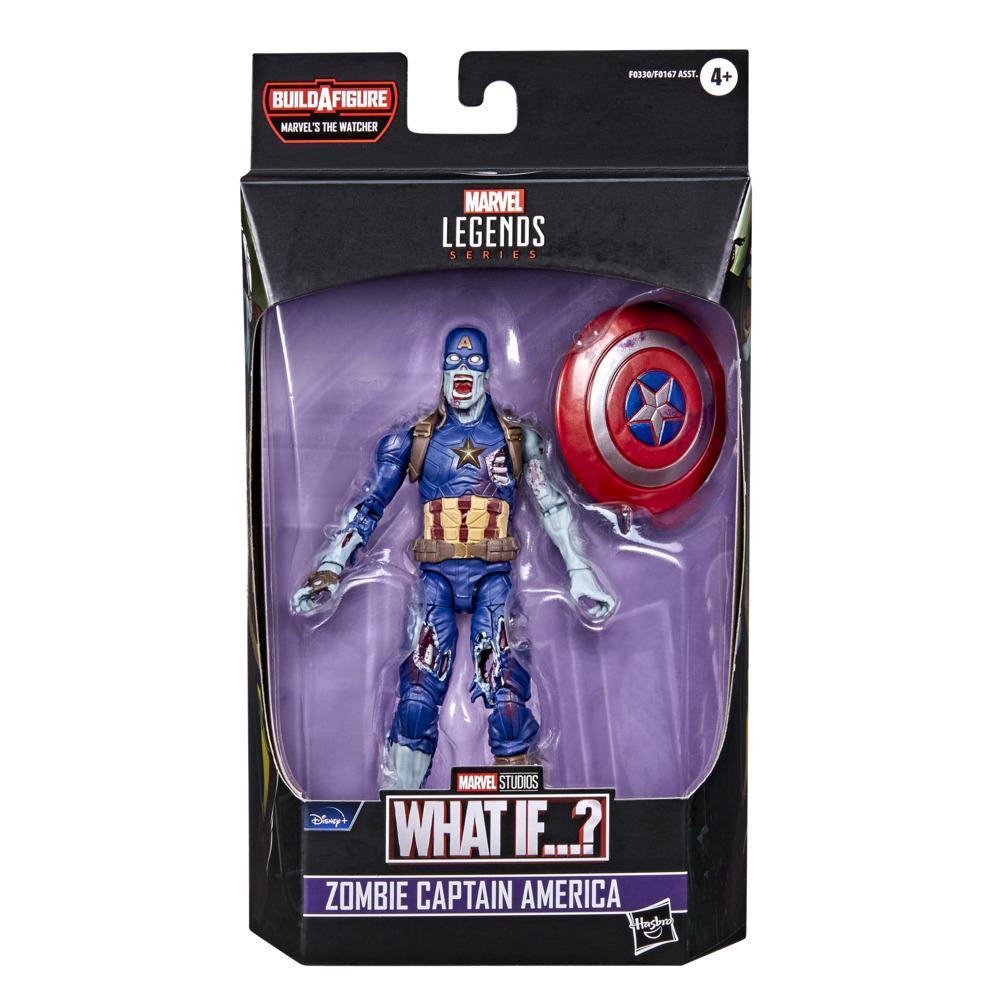 Marvel Legends Series 6-inch Scale Action Figure Toy Zombie Captain America, Includes Premium Design and 1 Accessory product thumbnail 1