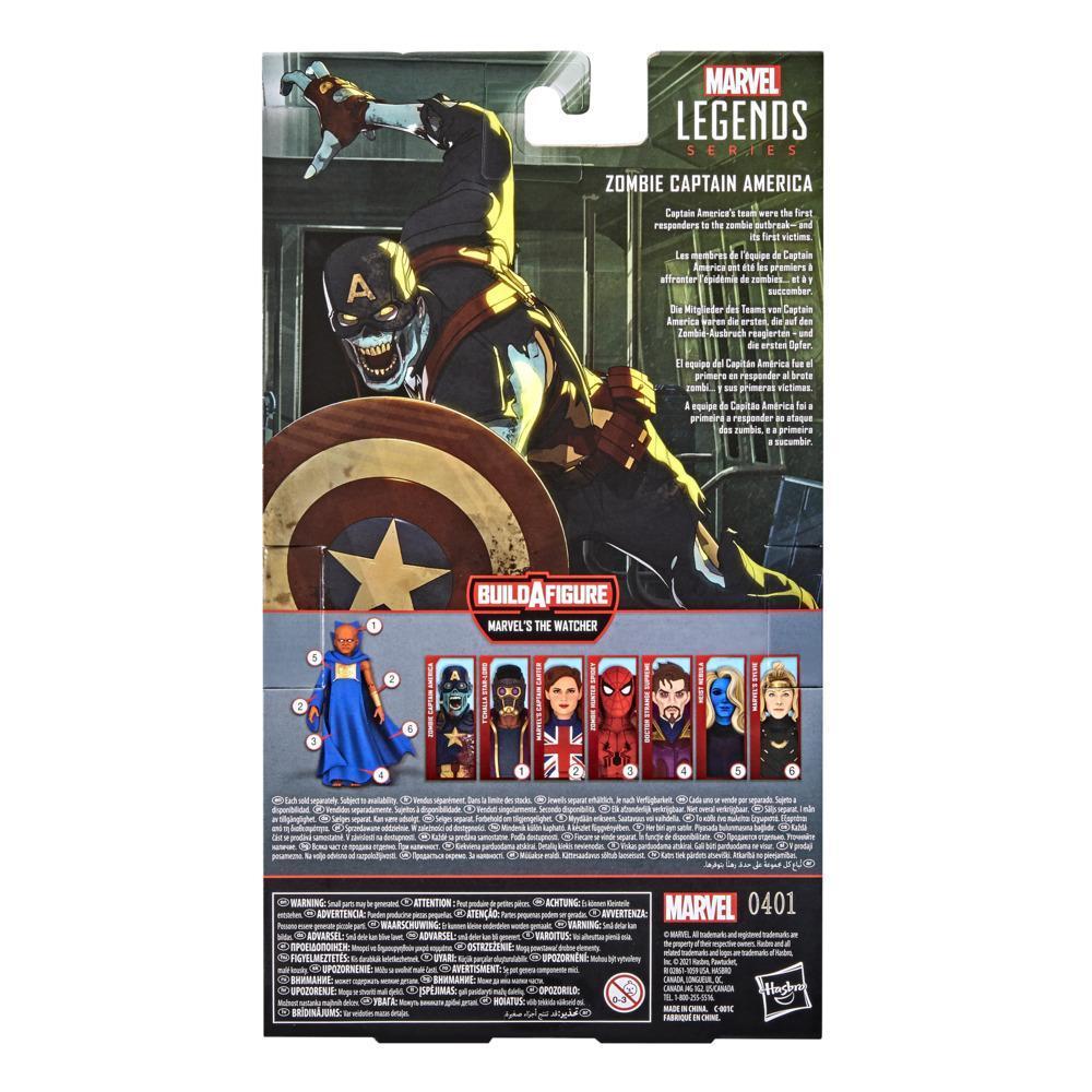 Marvel Legends Series 6-inch Scale Action Figure Toy Zombie Captain America, Includes Premium Design and 1 Accessory product thumbnail 1