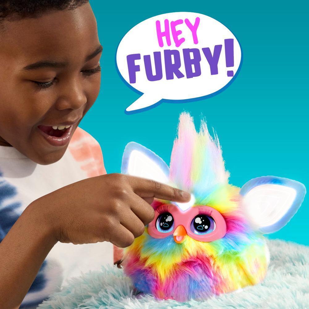 Furby Tie Dye Plush Toy, Voice Activated, 15 Fashion Accessories, Interactive Toys, Ages 6+ product thumbnail 1